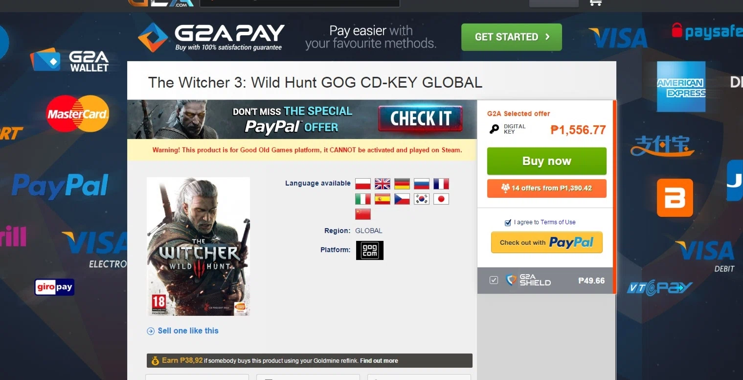 G2a discount coupon
