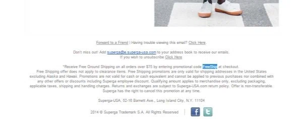 Superga coupon code