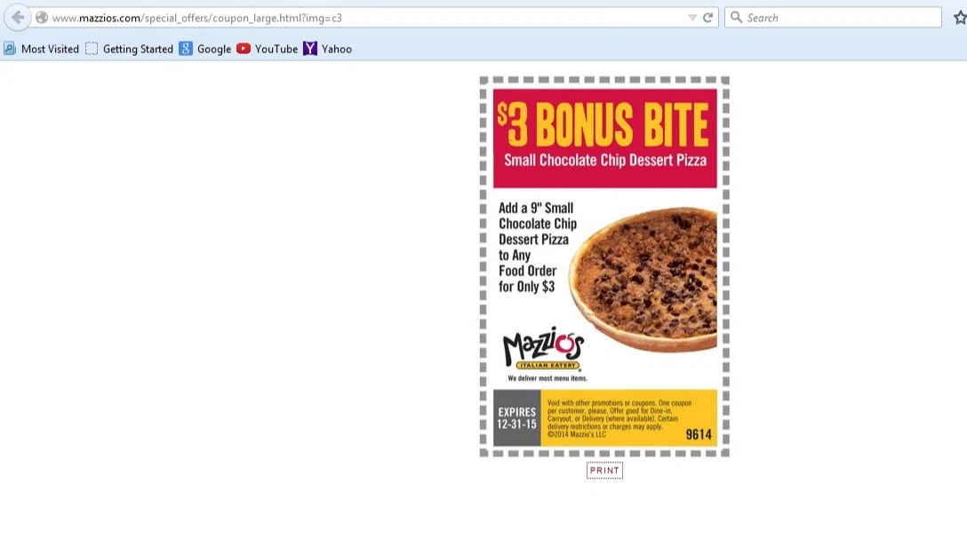 Mazzios coupon codes