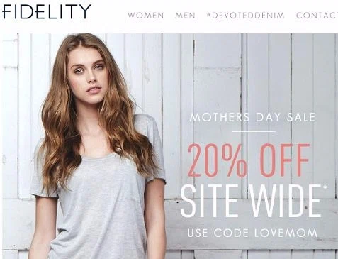 Fidelity denim coupon code