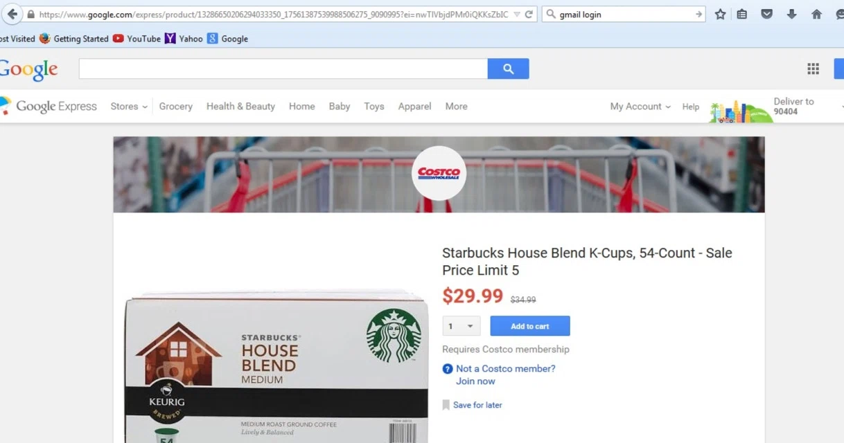 Coupon google express