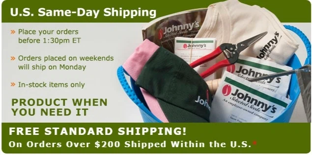 Johnny's seeds coupon code