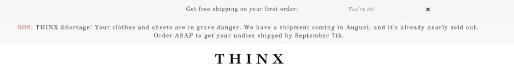 Thinx coupon code