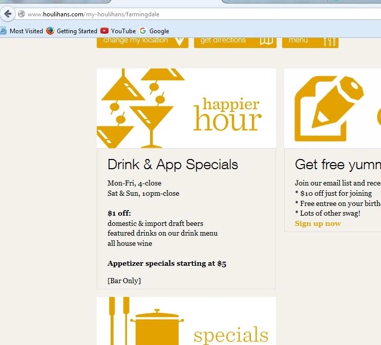 Houlihan's coupons