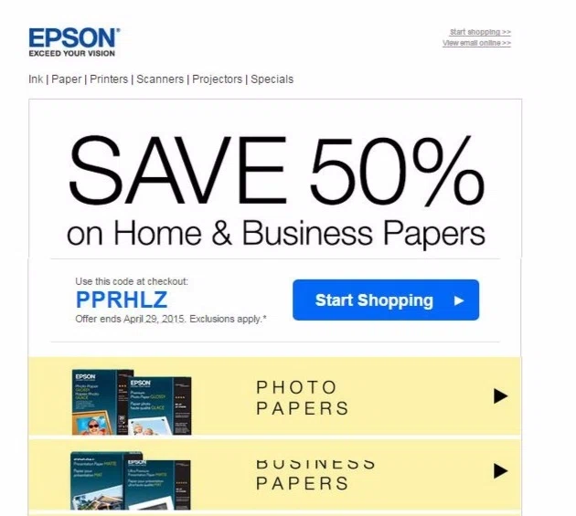 epson scanner coupon code