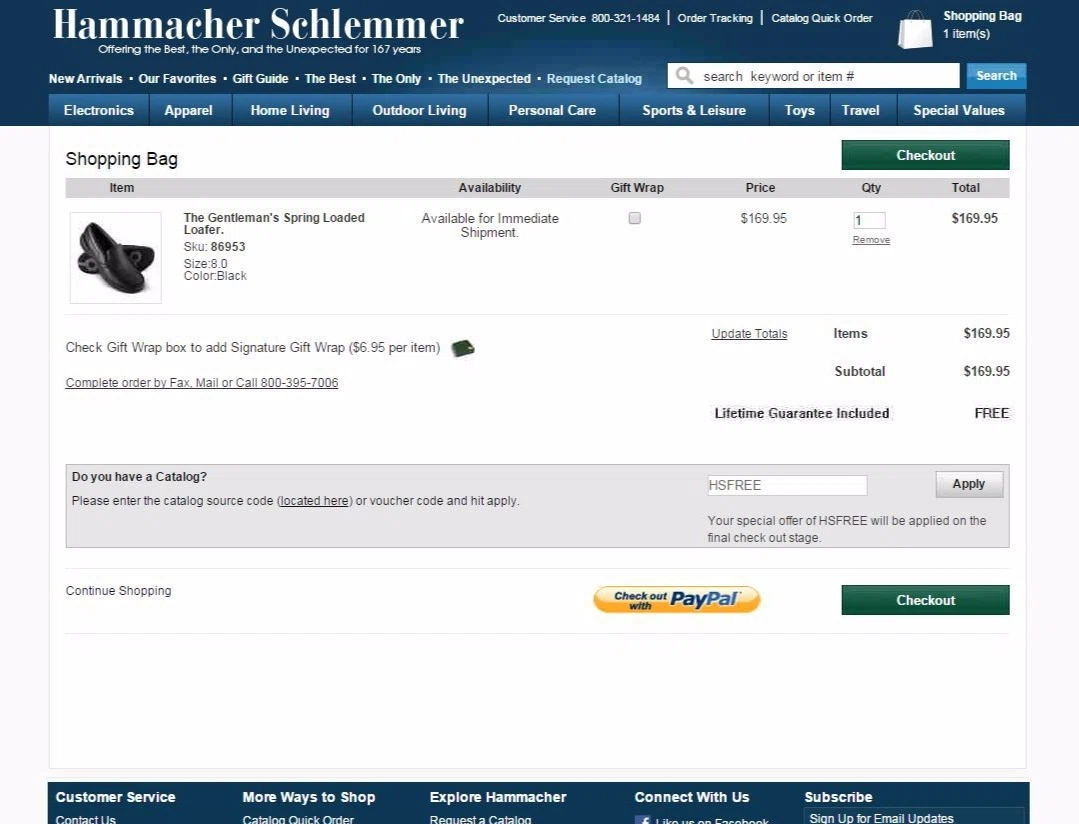 Hammacher schlemmer coupon code